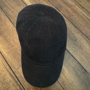 Black mesh hat from Anthropologie